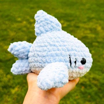 Cute Shark Amigurumi Pattern Step by Step (2)