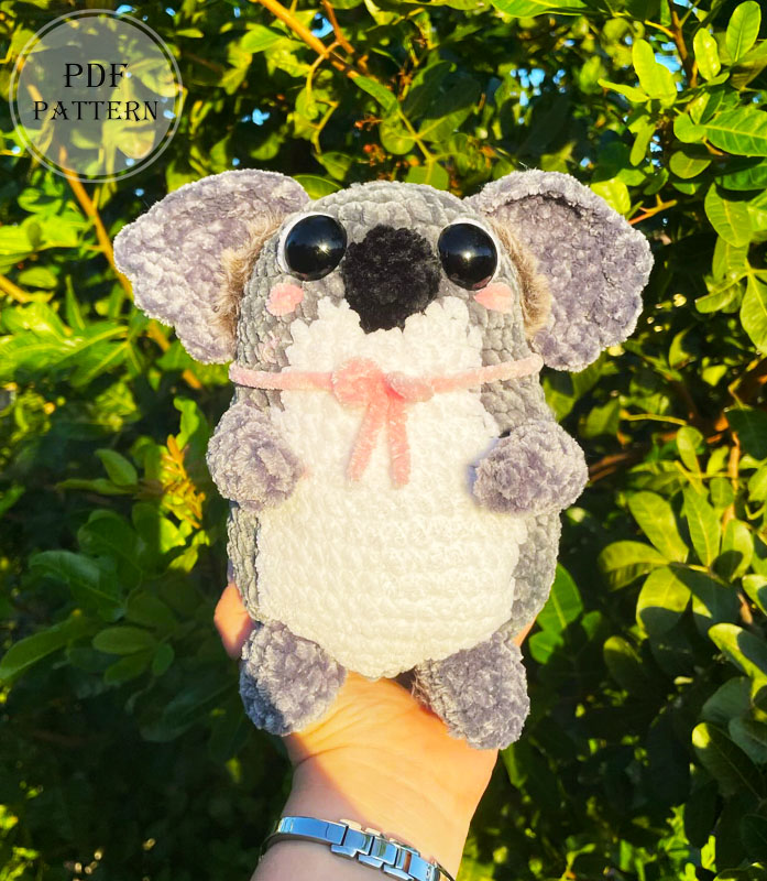 Lovely Koala with Big Ears Crochet Pattern (2)