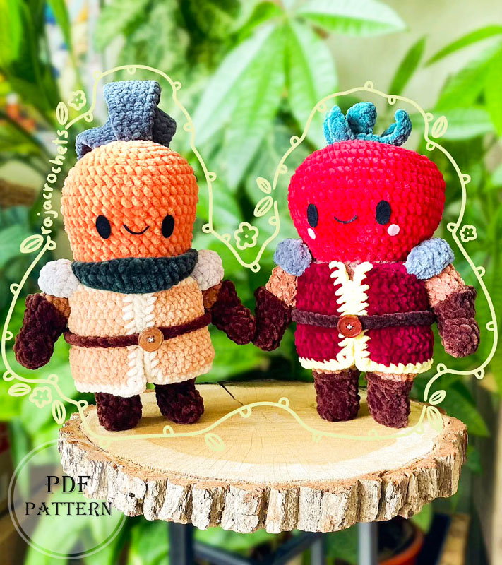 Veggie Knights Crochet Doll Pattern for Advanced Level (2)