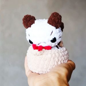 Baby Kitty Molly in the Basket Crochet PDF Pattern (1)