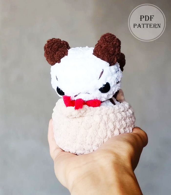 Baby Kitty Molly in the Basket Crochet PDF Pattern (3)