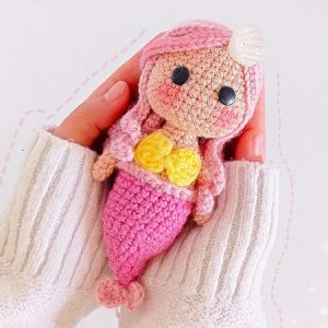 Cute Mermaid Crochet Doll Pattern Step by Step (1)