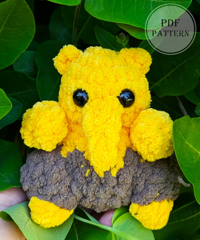 Drowzee Malayan Tapir Amigurumi PDF Pattern (2)