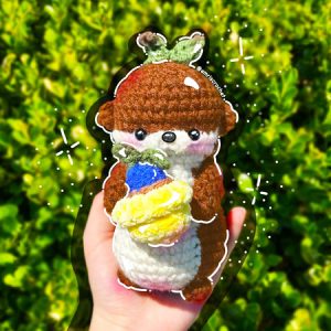 Plant-Growing Otter Amigurumi Free PDF Pattern (1)