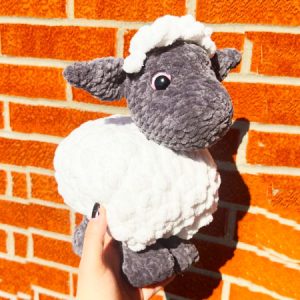 Plush Amigurumi Sheep with Bobble Stitch PDF Pattern (1)