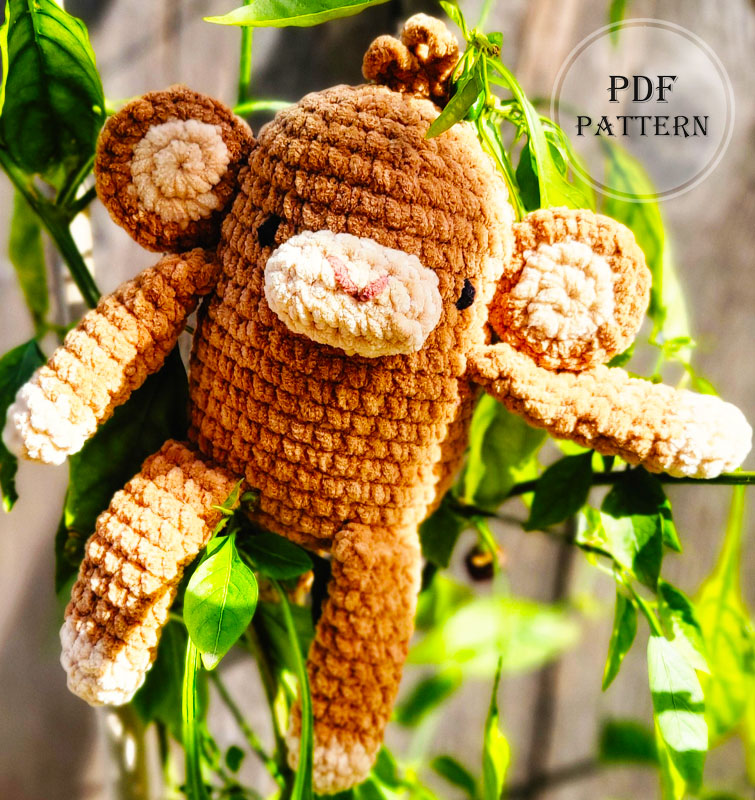 Tattory the Monkey for Beginners Amigurumi Pattern (2)
