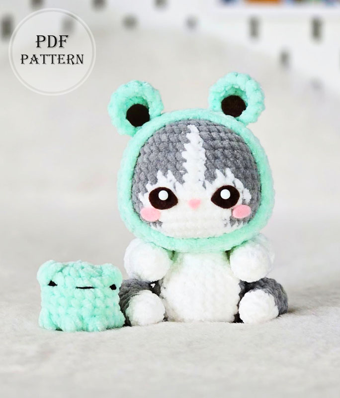Velvet Mofusand Cat PDF Crochet Pattern Step by Step (1)