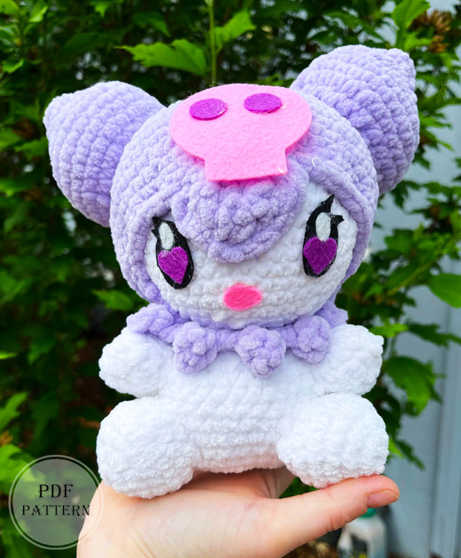 Big Plush Kuromi Amigurumi PDF Pattern Step by Step (2)
