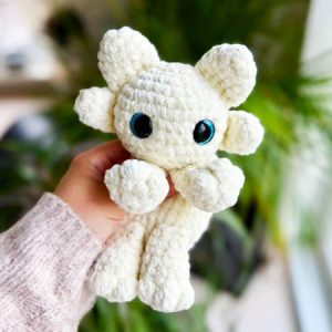 Light Fury White Dragon Amigurumi Pattern Step by Step (1)