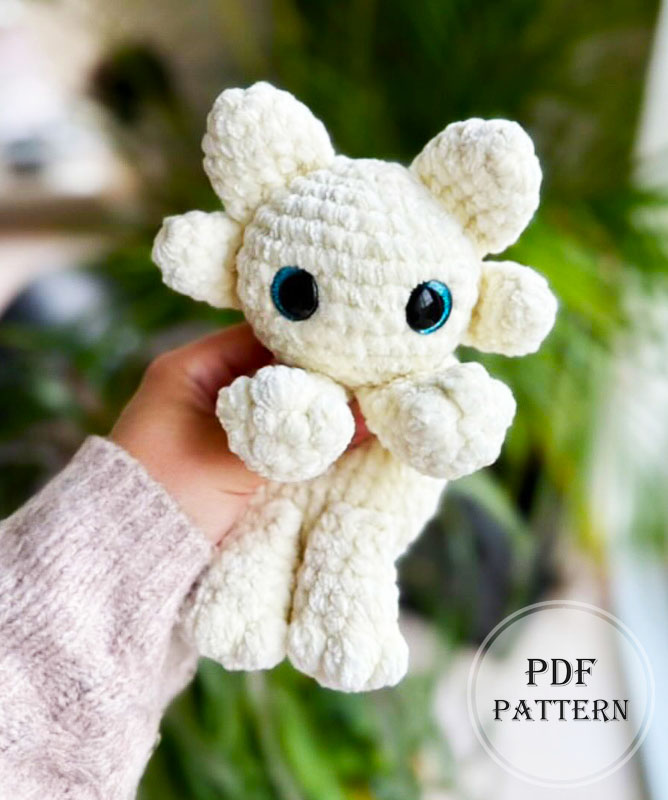 Light Fury White Dragon Amigurumi Pattern Step by Step (2)
