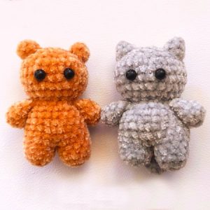 Pocket Pals Cat and Bear Amigurumi Free Pattern (1)